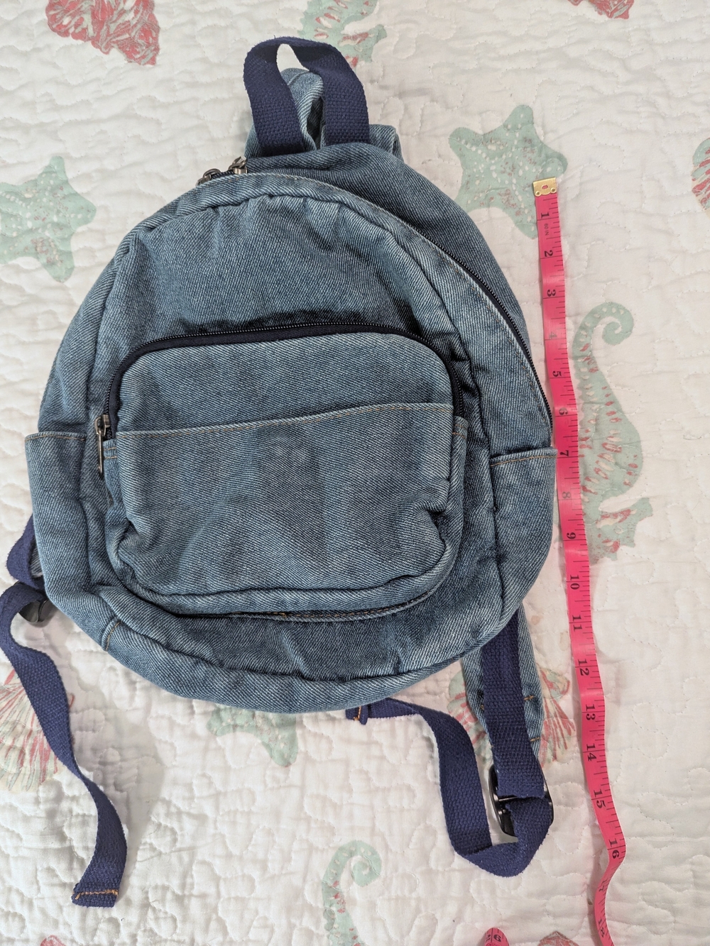 Denim Mini Backpack - Picture 3 of 5